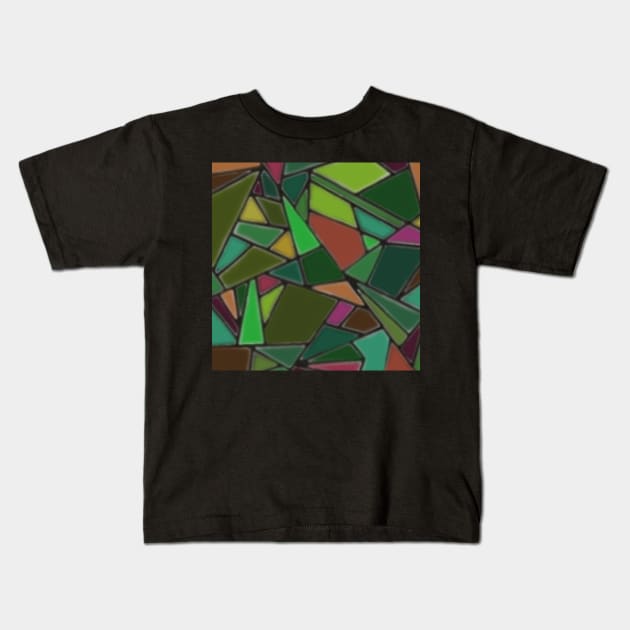 Jungle Mosaic Kids T-Shirt by LaurenPatrick